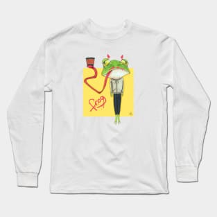 Tired Frog Graffiti Long Sleeve T-Shirt